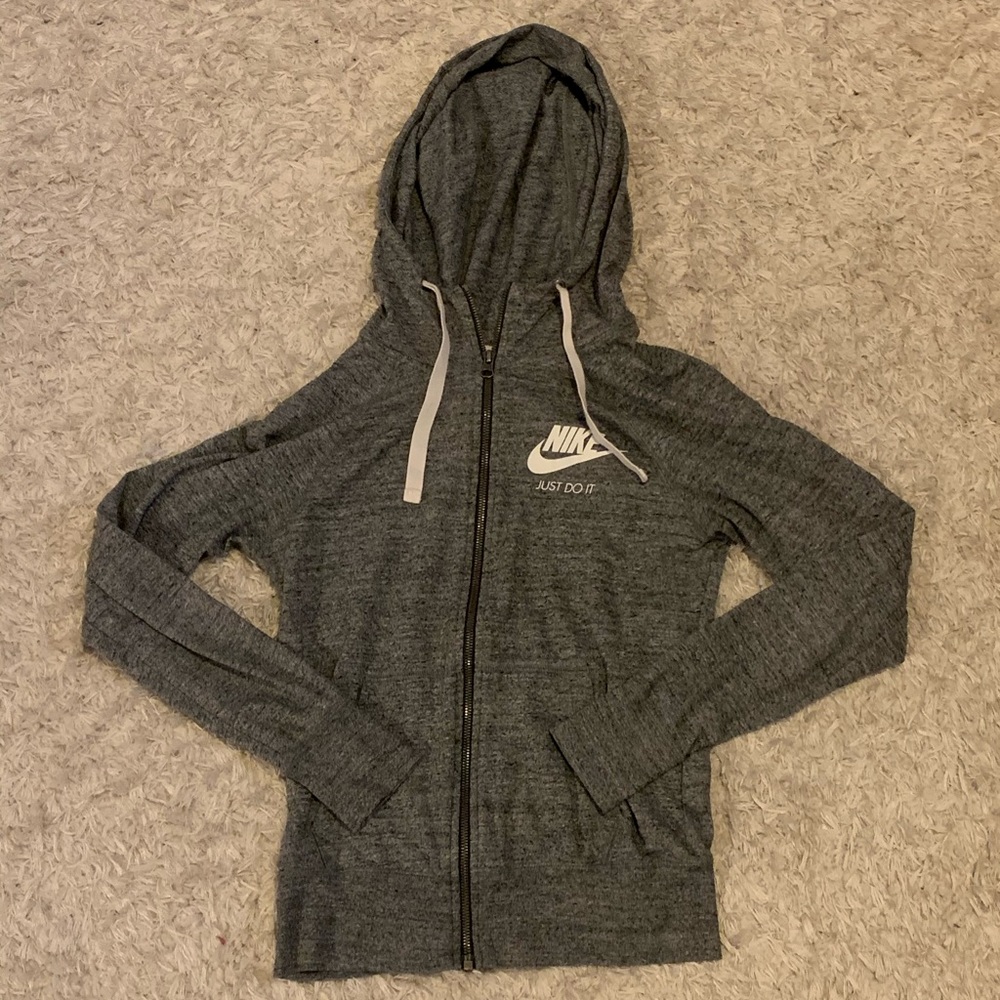 Grey Nike zip up